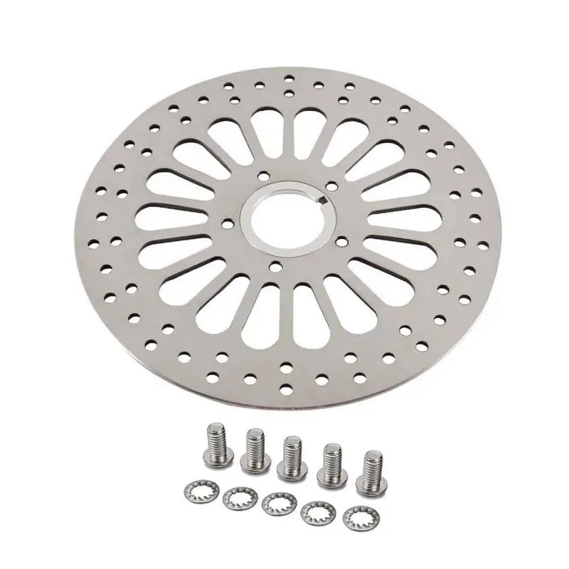 11.5" Front Brake Rotor Disc For Harley Touring Bobber Super Spoke Polished 1