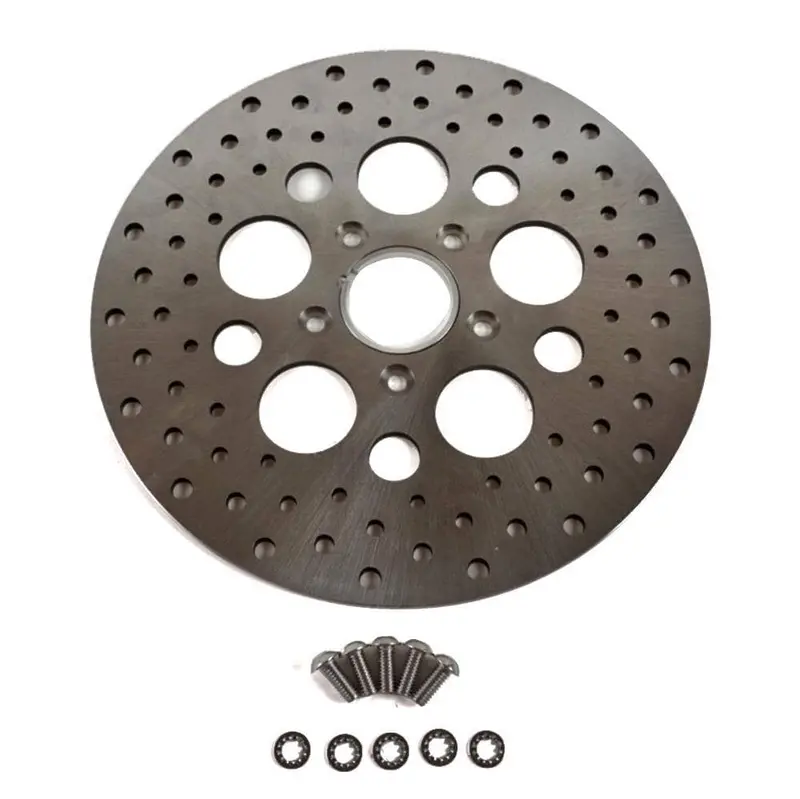 11.5" Front Brake Rotor  Satin Polished Ss For Harley Touring Dyna Hdrt-2001 1