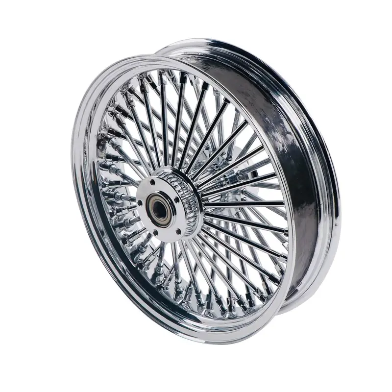 16*3.5" Rear Wheel Chrome Fat Spokes Rim For 08-Up Harley Dyna/Softail/ Sportster, For Touring Only 2008 Abs Models 1
