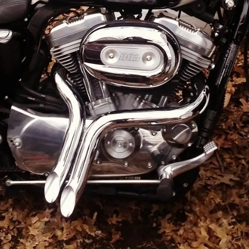 1984-Up 2" Laf Drag Pipes Wrapped Exhaust For Harley Softail Sportster 883 For Australia 1