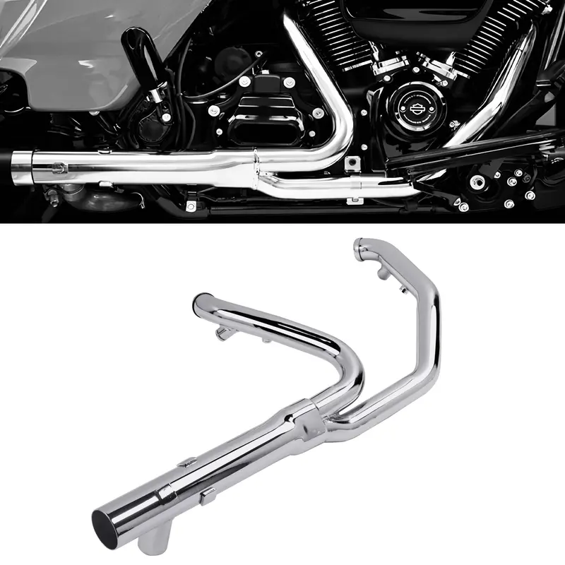 2-1-2 Exhaust Headers For 2017-Later Stock Header Pipe Harley Touring And Trike 1