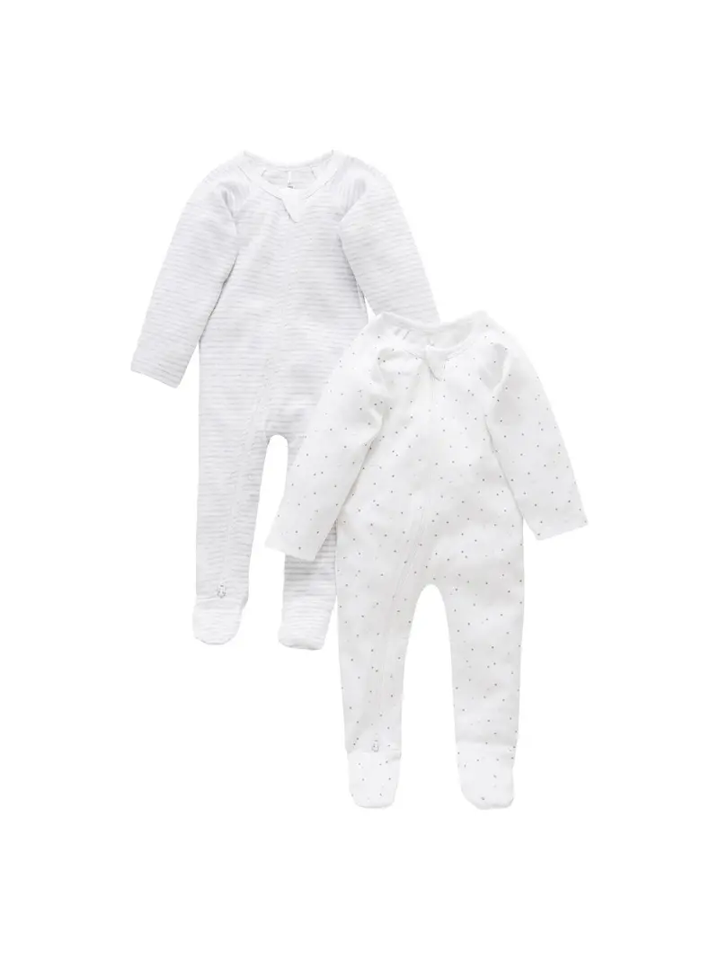 2 Pack Zip Growsuits 1