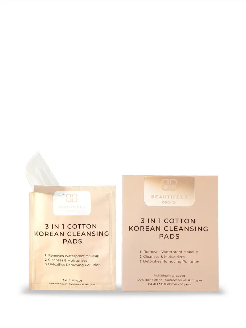3-In-1 Cotton Korean Cleansing Pads 1