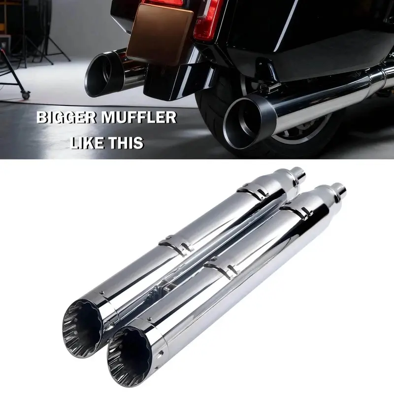 4.5'' Slip-On Mufflers For Indian Baggers 2014-Up, Performance And Aggressive 1