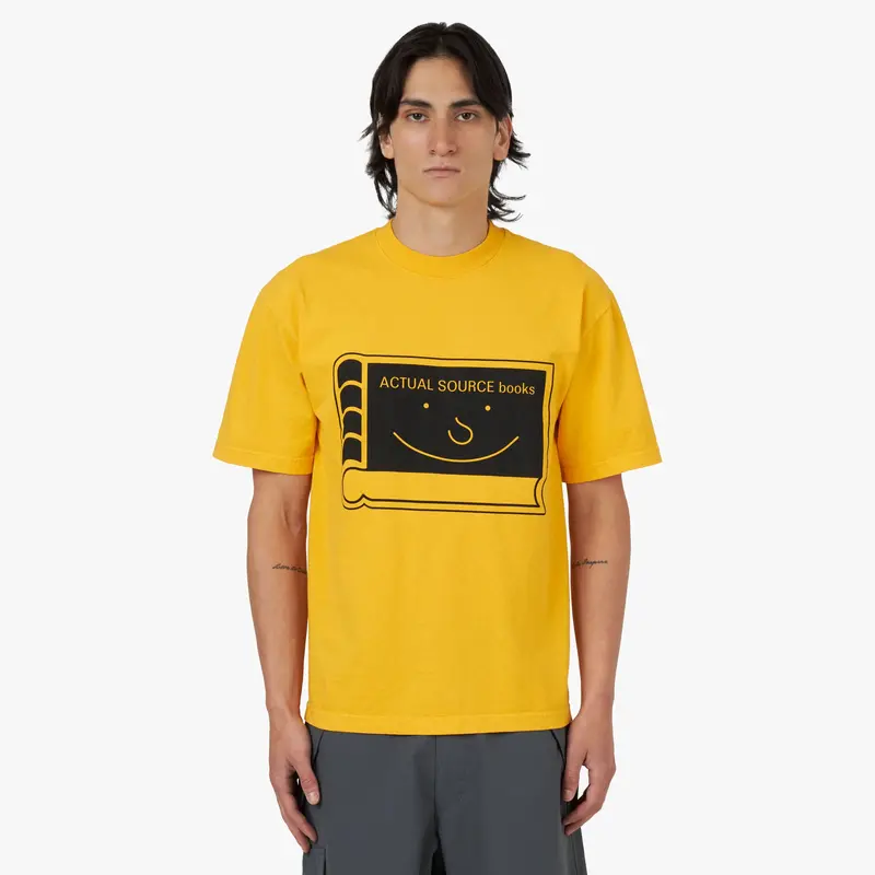Actual Source Happy Book T-Shirt / Yellow 1