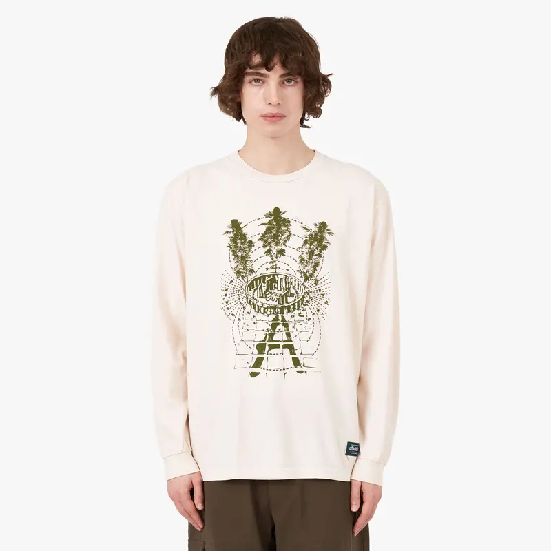 Afield Out Stone L/S T-Shirt Bone 1