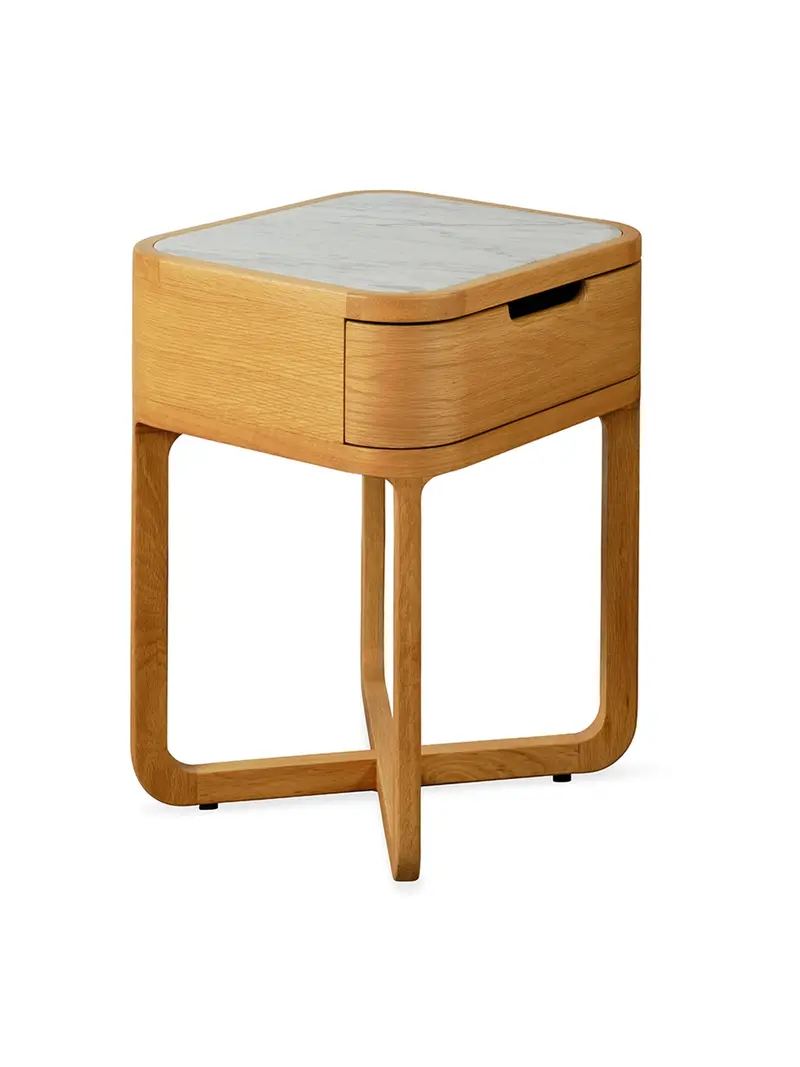 Anais Oak Bedside Table Brown 1