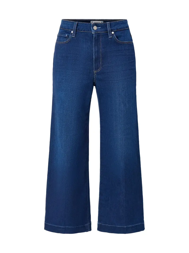 Anessa Crop Wide Leg Jeans Blue 1