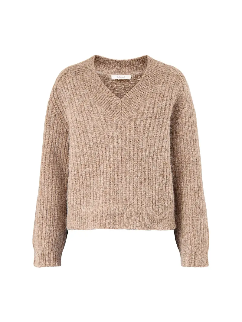Anjuli V-Neck Knit Bordeaux 1