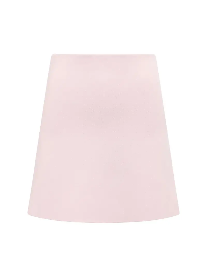Aria Knitted Mini Skirt Pink 1