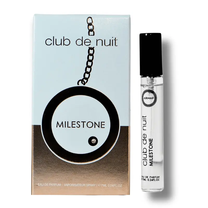 Armaf Club De Nuit Milestone Eau De Parfum (Edp) 7Ml - Woody Floral Musk Long-Lasting Fragrance For Men & Women - Trial Pack 1