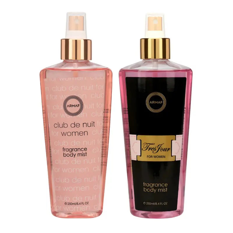 Armaf Club De Nuit Women & Tres Jour Fragrance Body Mist For Women - 250Ml Each (Pack Of 2) 1