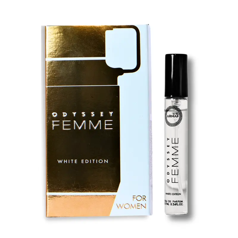 Armaf Odyssey Femme White Edition Eau De Parfum (Edp) 7Ml - Oriental Floral Long-Lasting Fragrance For Women - Trial Pack 1