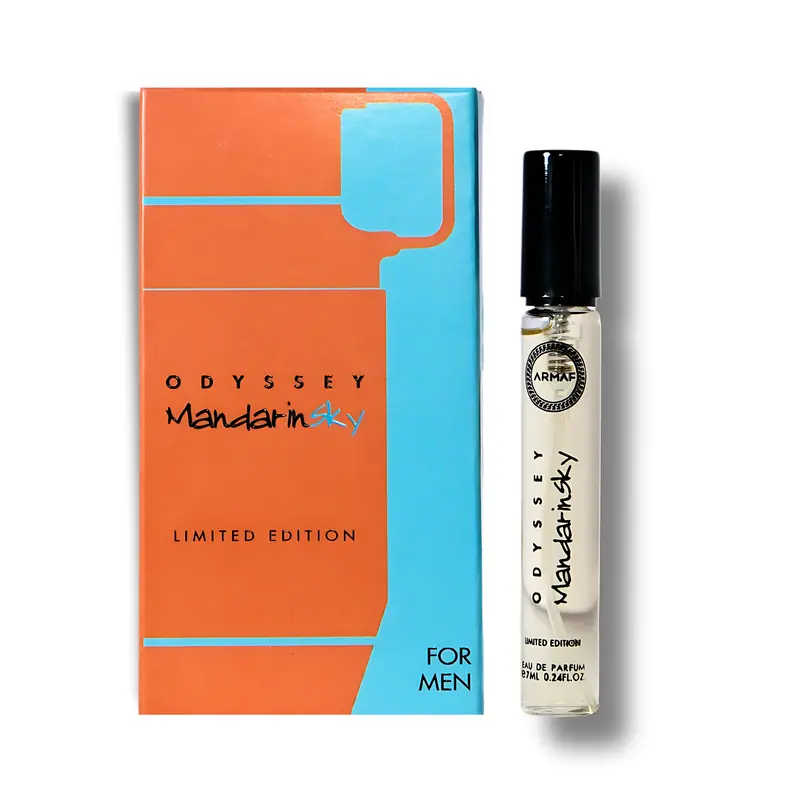 Armaf Odyssey Mandarin Sky Eau De Parfum (Edp) 7Ml - Amber Woody Long-Lasting Fragrance For Men - Trial Pack 1