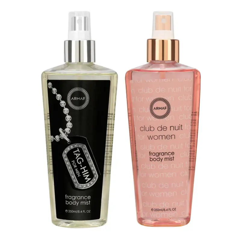 Armaf Tag Him & Club De Nuit Women Fragrance Body Mist For Men & Women - 250Ml Each (Pack Of 2) 1