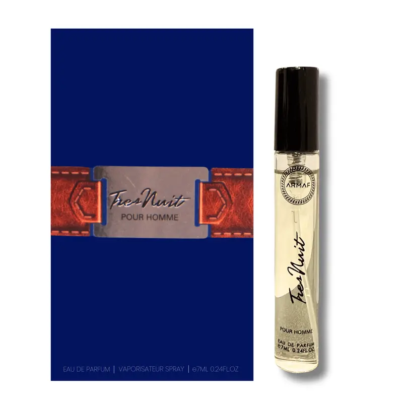 Armaf Tres Nuit Pour Homme Eau De Parfum (Edp) 7Ml - Aromatic Spicy Long-Lasting Fragrance For Men - Trial Pack 1