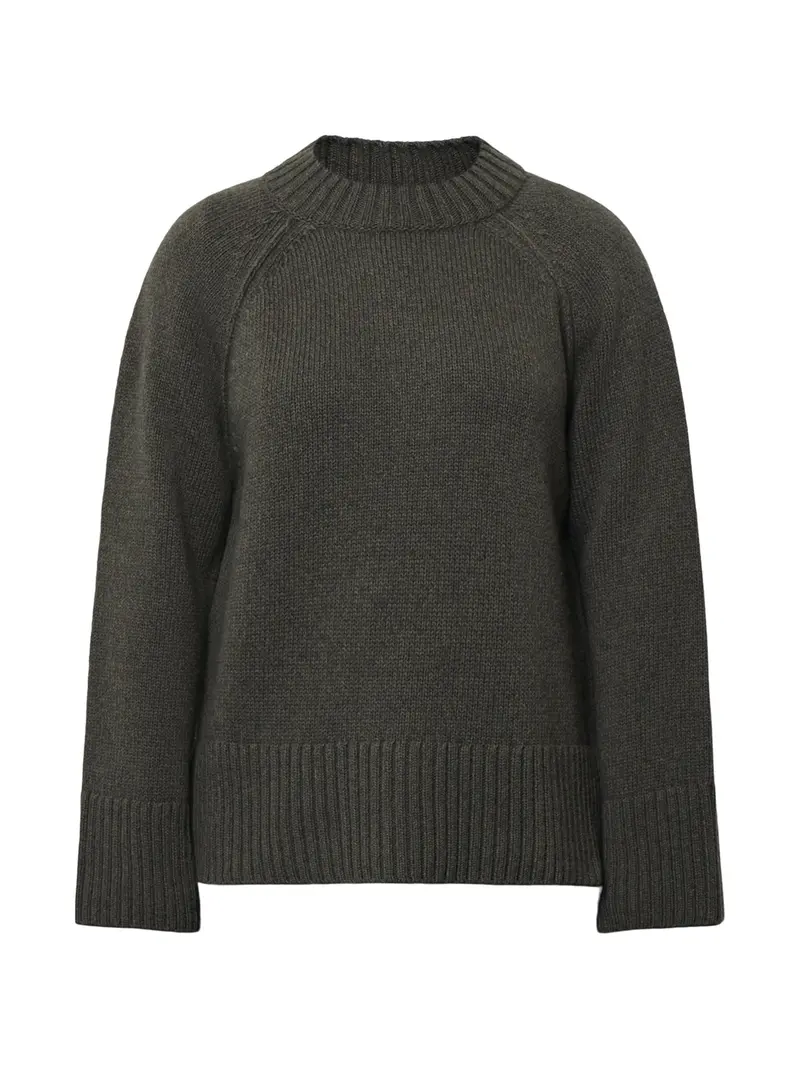 Ashdon Knitted Jumper Green 1