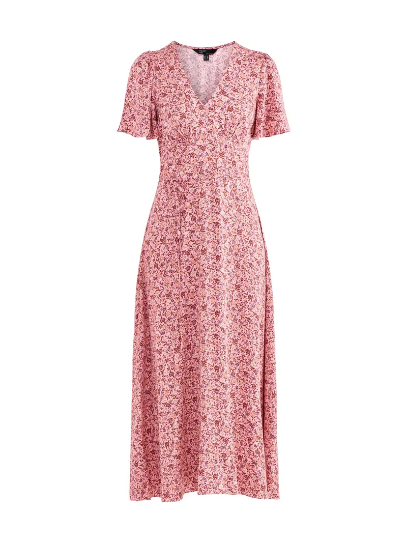 Atlas Midi Dress Pink 1