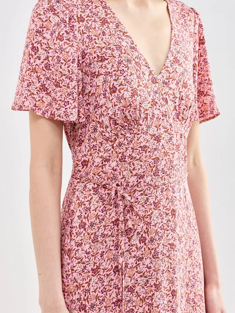 Atlas Midi Dress Pink 3