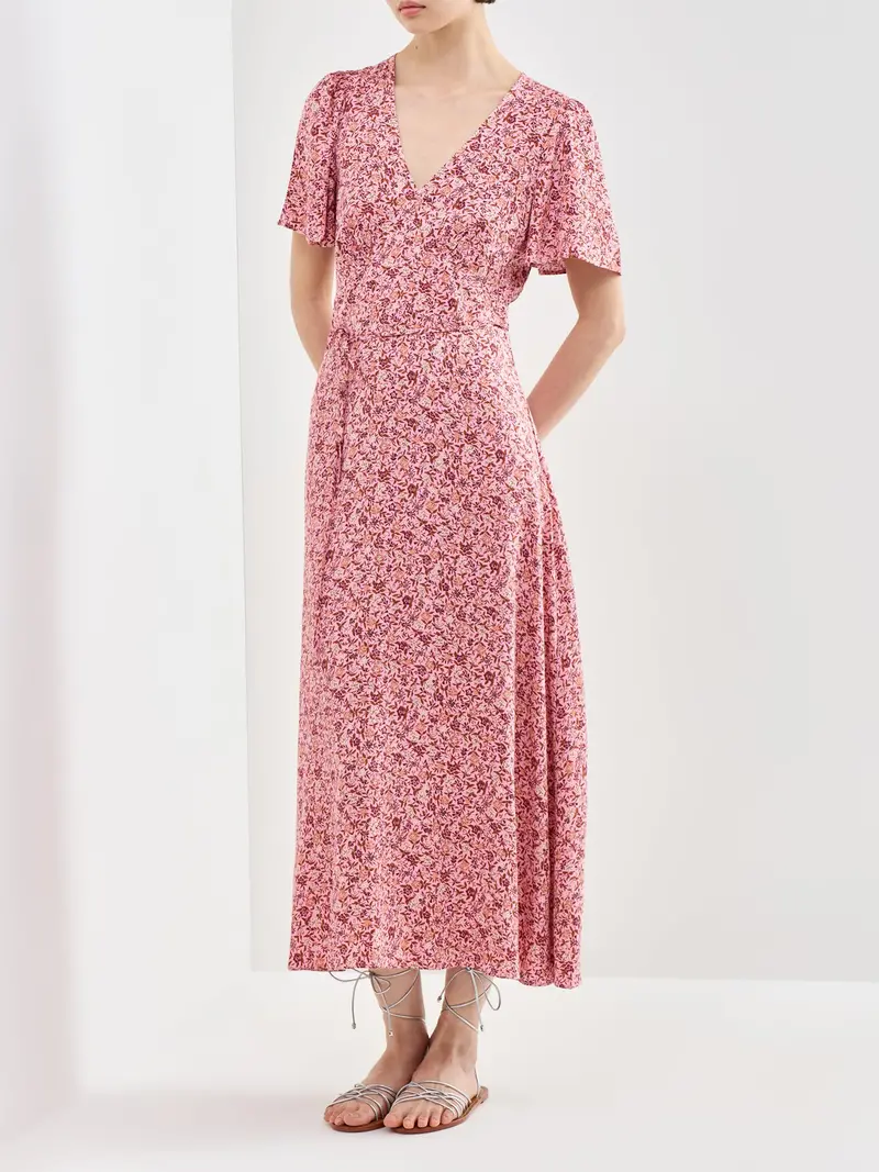 Atlas Midi Dress Pink 4