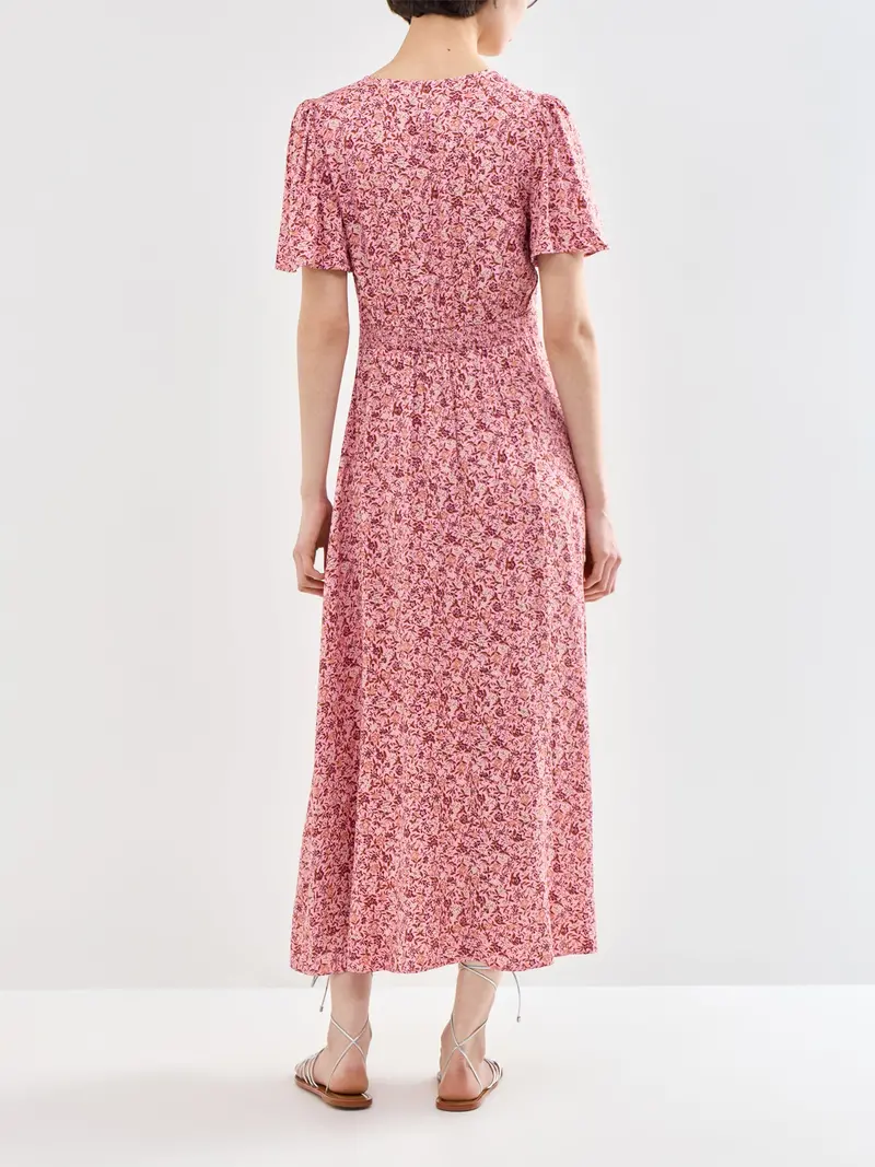 Atlas Midi Dress Pink 5