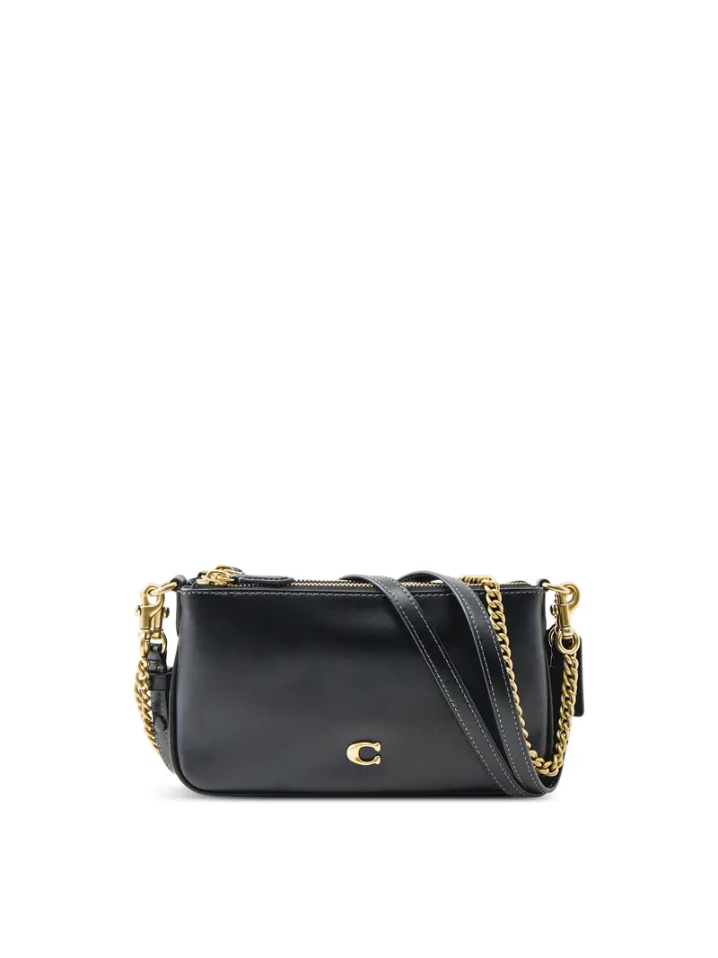 Audrey Leather Crossbody Bag Black 1