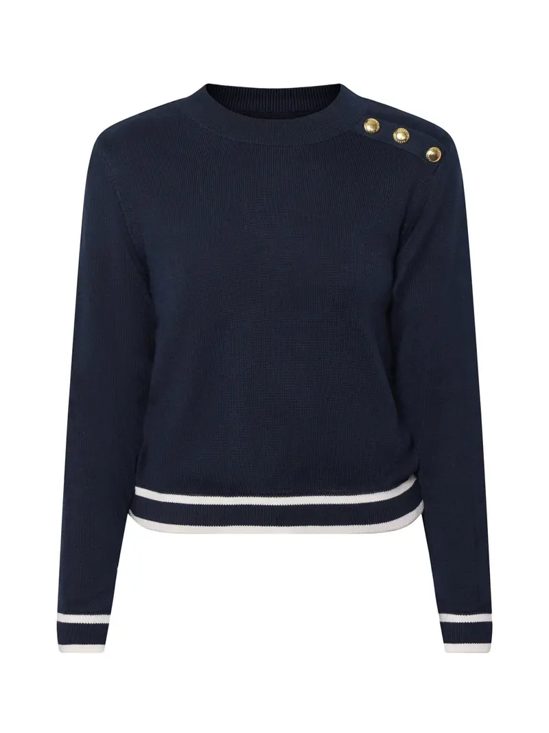 Avery Knitted Jumper Navy 1