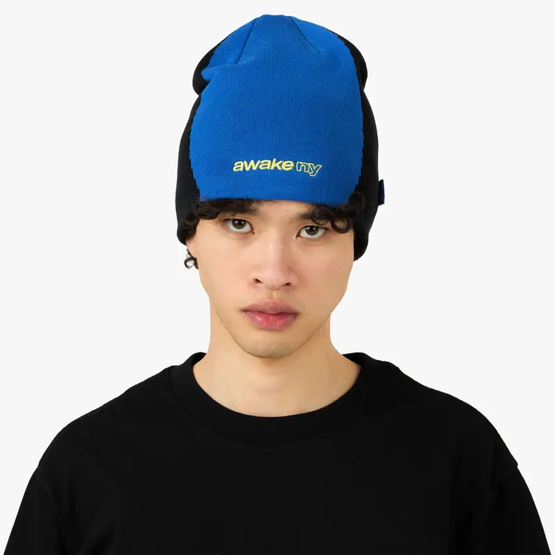 Awake Ny Panel Beanie Blue 1