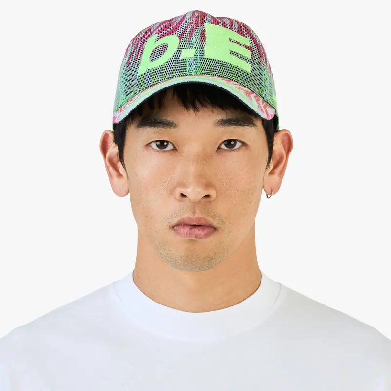 B.Eautiful B.E Hat Multi Zebra Mesh / Highlighter 1