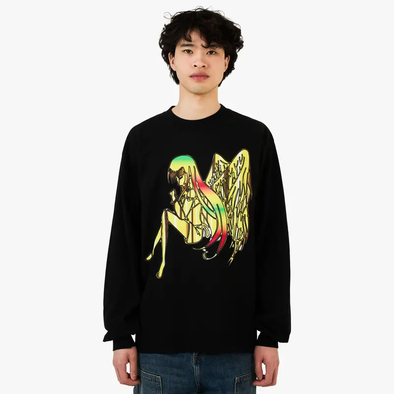 B.Eautiful X Sara Yukiko B.E Angel Ls Shirt Black 1