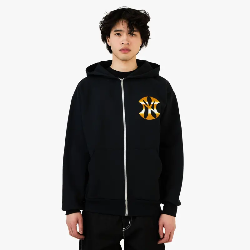 B.Eautiful X Sara Yukiko Wavy Ny Zip Up Hoodie Navy 1