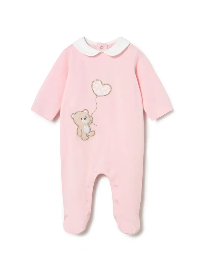 Baby Bear Romper White 1