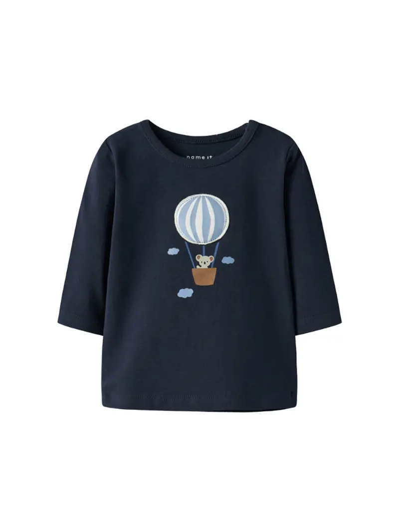 Baby Bent Long Sleeve Top Navy 1