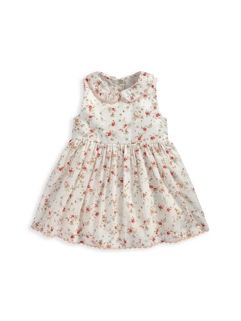 Baby Floral Dress Cream 1