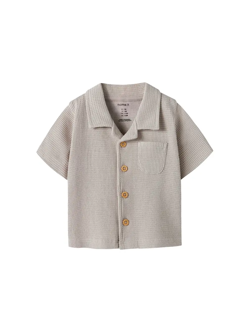Baby Husk Short Sleeve Shirt Beige 1