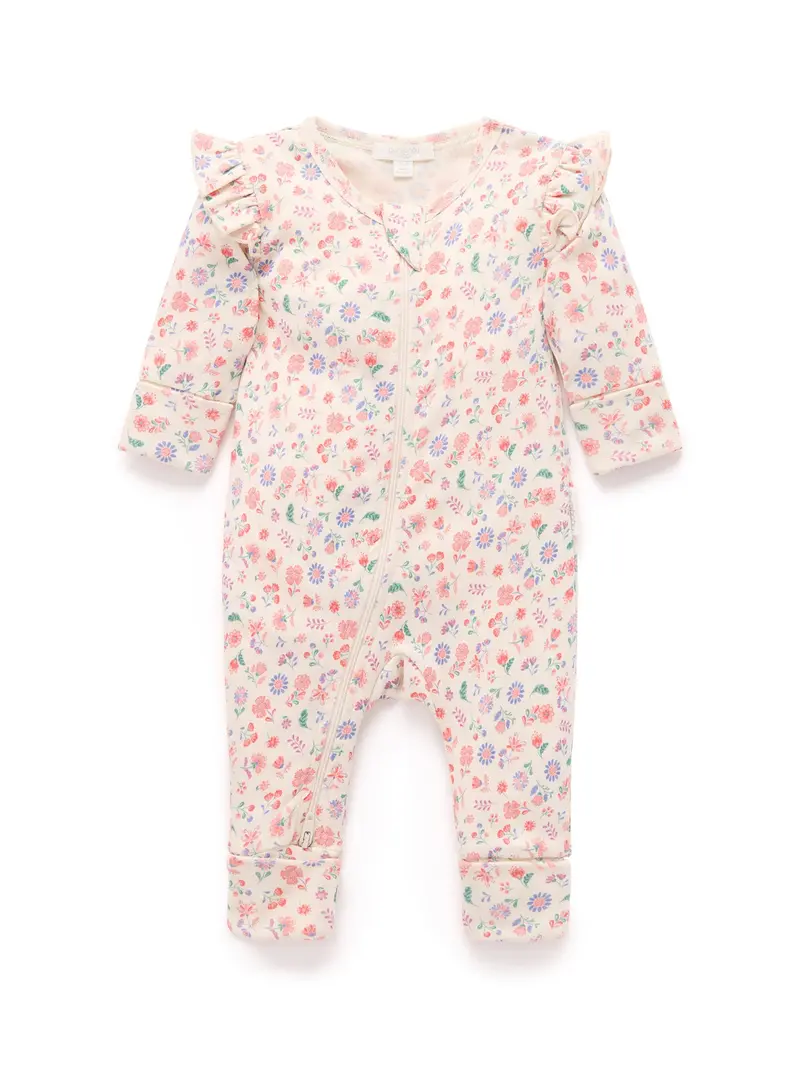 Baby Printed Zip Growsuit 1