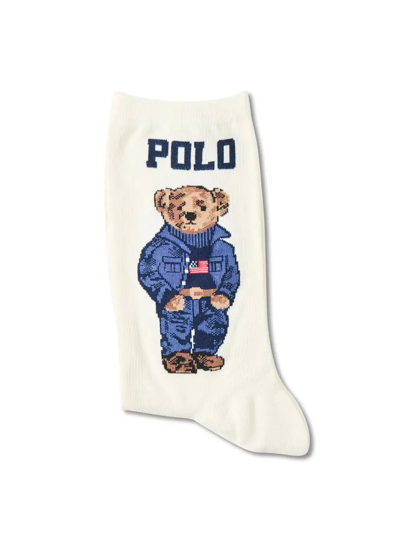 Bear Single Sock Cream 1