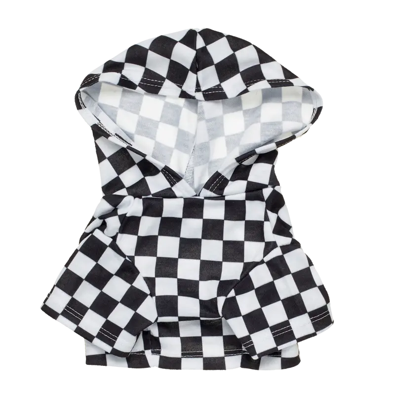 Black And White Check Hoodie 1