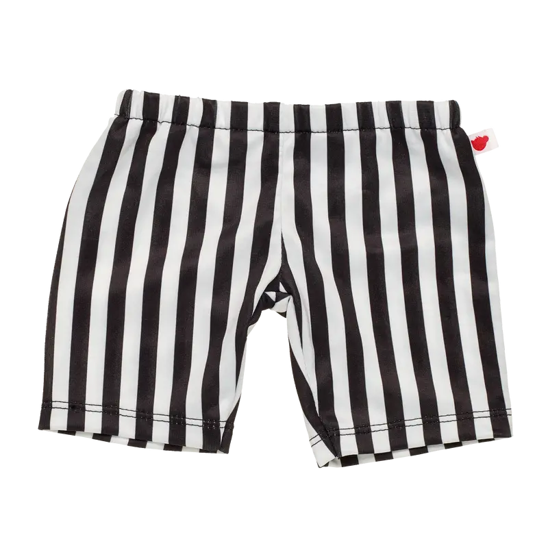 Black And White Striped Leggings 1