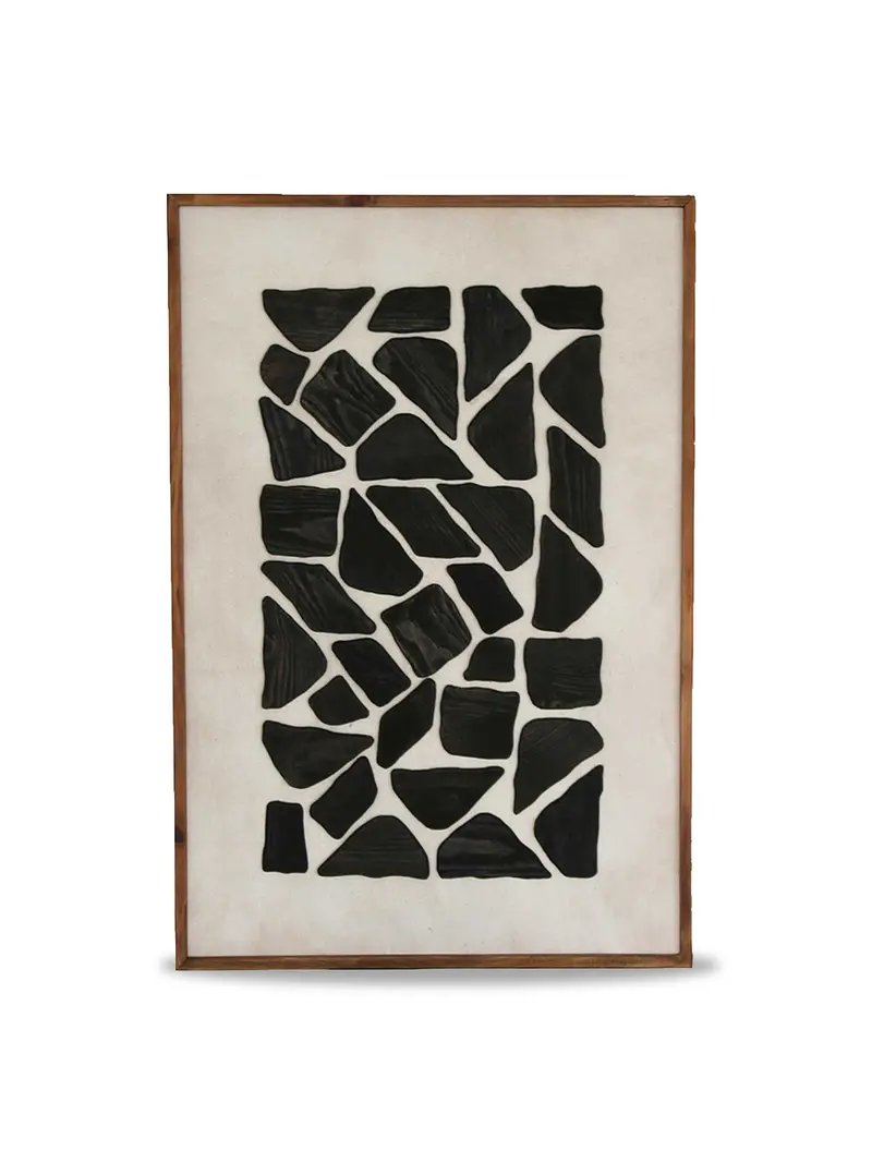 Black Mosaic Wall Art 1