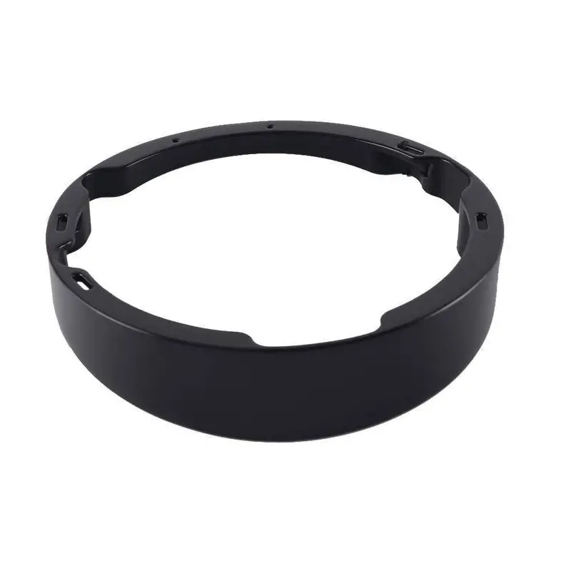Black Raked 7” Headlight Bezel For Harley Davidson 1997-2020 Batwing And Touring Models With 26” And 30” Front Wheel  Hdhlbk-01B 1