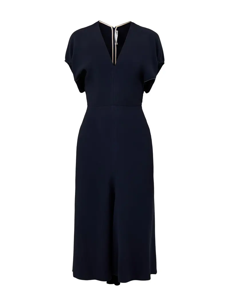 Blouson Detail Midi Dress 1