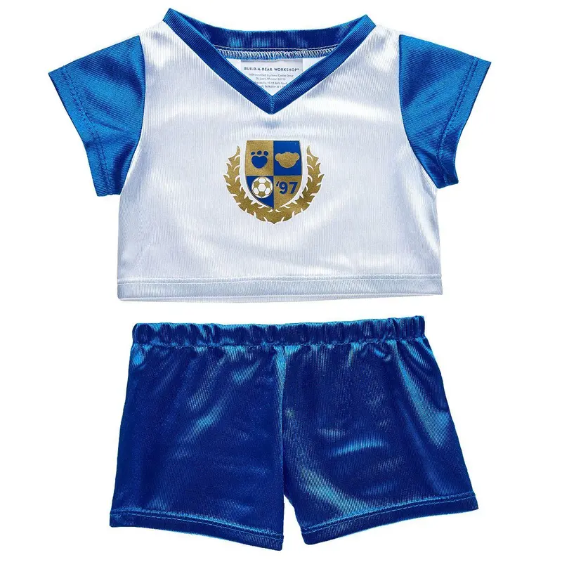 Blue And White Soccer Uniform 1