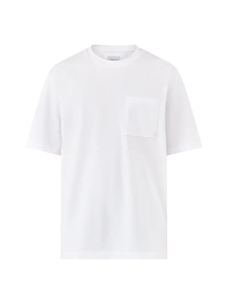 Box Pocket Organic Cotton T-Shirt White 1
