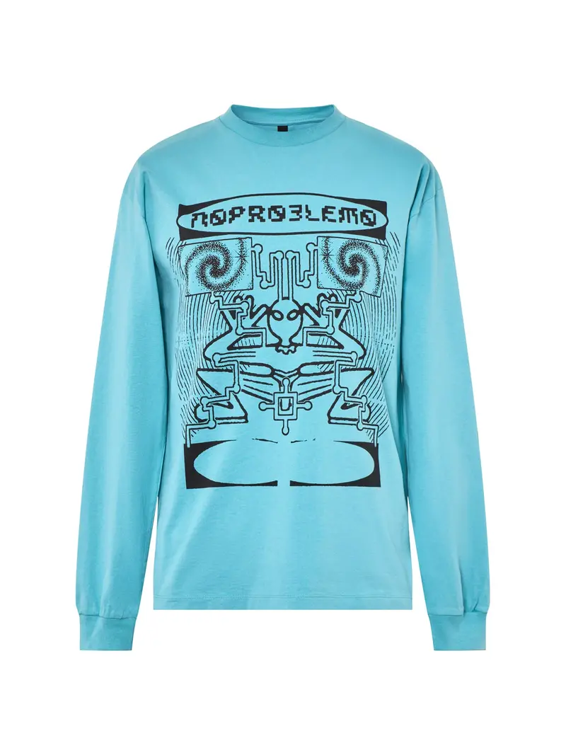 Braniac Long-Sleeve T-Shirt Blue 1