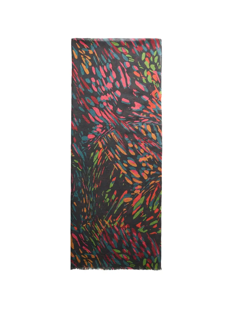 Bright Scattered Wings Print Scarf Multi 1