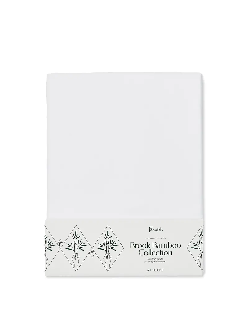 Brook Fitted Sheet Superking White 1
