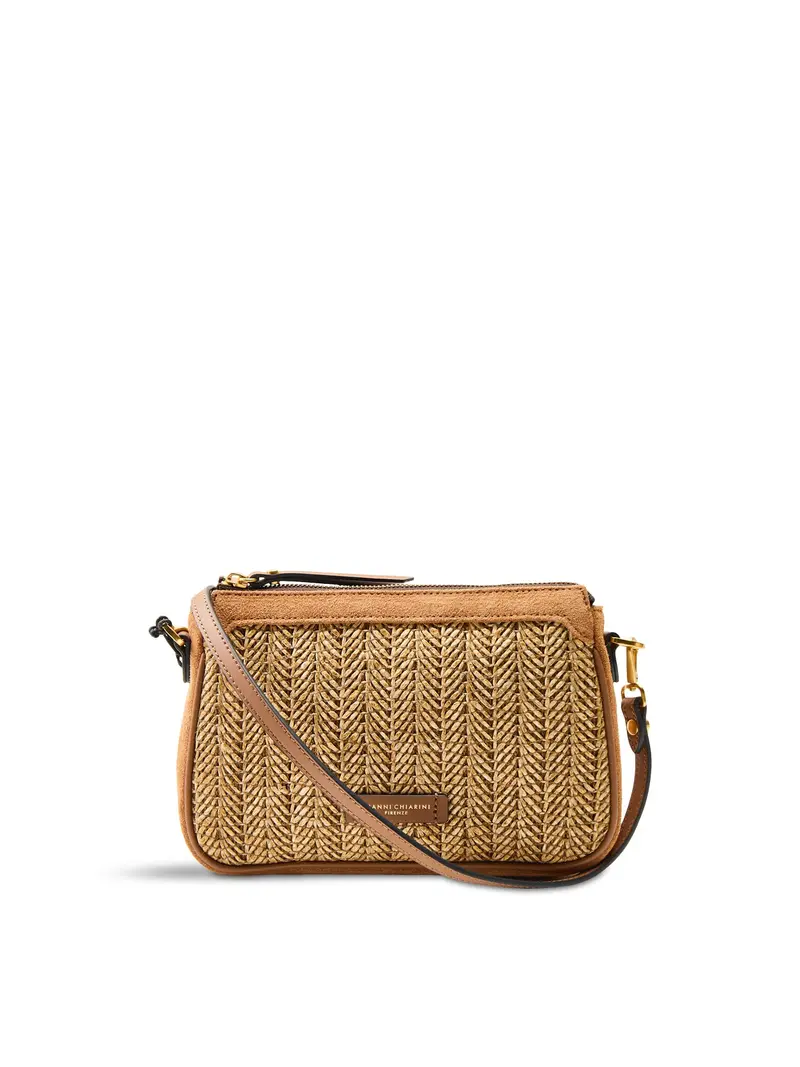 Brooke Straw Crossbody Bag Neutral 1