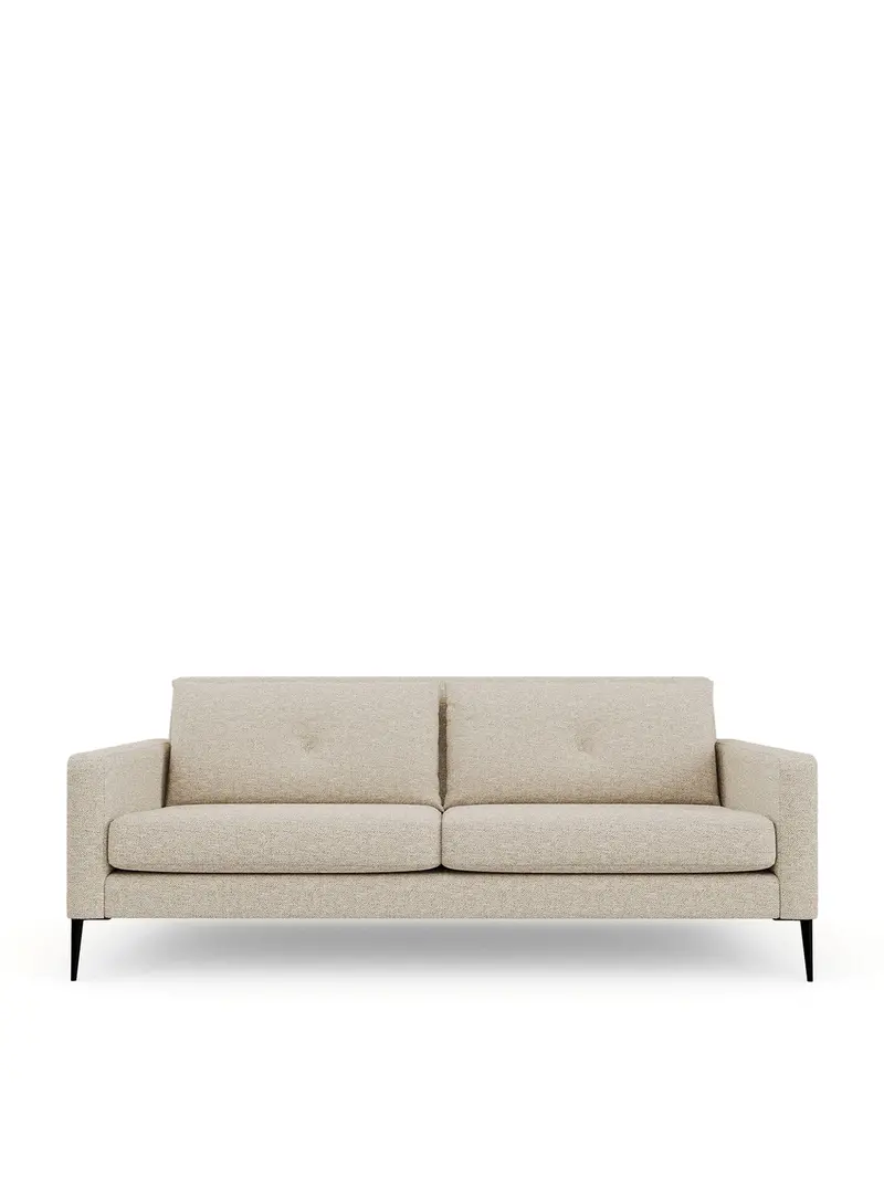 Brunel Tessuta Oatmeal 3-Seater Sofa 1