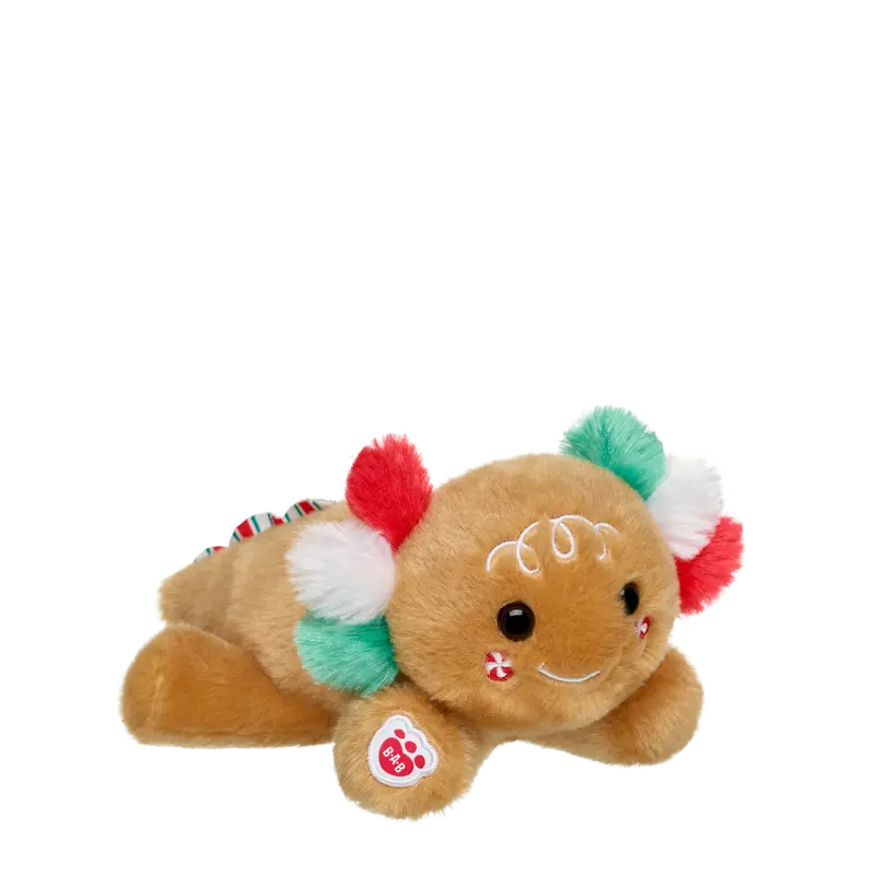 Build-A-Bear Mini Beans® Gingerbread Axolotl Stuffed Animal 1